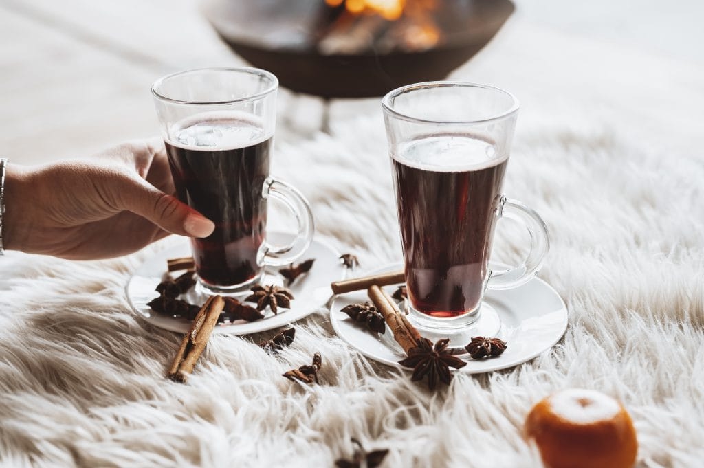 uit eten in de winter - gluhwein